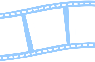 film strip blue